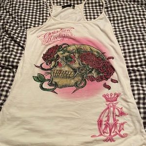 Christian Audigier tank top